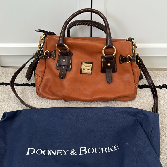 Dooney & Bourke Florentine Leather Stanwich Satchel with Dust Bag - Picture 1 of 9